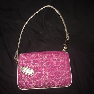 Mini Coach wristlet
